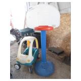 Little Tikes Car And Basketball Hoop