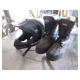 LG Polaris Helmet, 2) Left Foot Thinsulate Boots