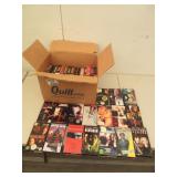 Box Of VHS Tapes Mostly Thriller Genre