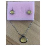 Ladies Matching Earrings and Necklace