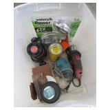 Shower Head, Router, Sander, Stain