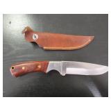 Buck Knife With Leather Sheath