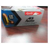 22 Rounds .45 Auto Aguila