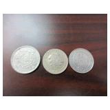 Costa Rican Coin, Newfoundland Coin, and Swedish