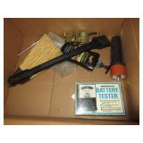 Flashlight, Pressure Gauge, Leather Conditioner,