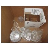 Cut Glass Drink Service,  Colored Glass Tumblers