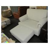 Chair with Matching Ottoman