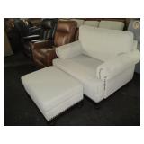 Chair with Matching Ottoman