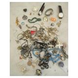 Bag Of Mixed Jewelry and Watches