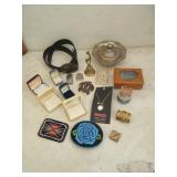 Jewelry Boxes, Ring Boxes, Beaded Belt Buckles,