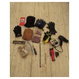 XL Work Gloves, Saw, Flashlight, Door Knobs,