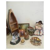 Native American Decor, Small Boat Shelf