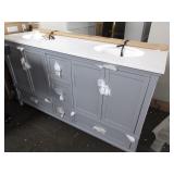 Double Sink Vanity, Some Damage See Pics