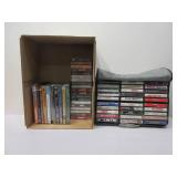 Case Of Audio Tapes, DVDs