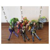 Ninja Turtle, Packers 68, Hulk, Superman, Batman,