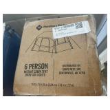 6 Person Cabin Pop Up Tent with Lights