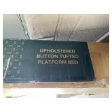 Upholstered Button Tufted Platform Bed