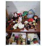 Various Stuffed Animals and Ribbon