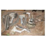 Palm Sander, Drill, Staple Gun
