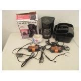 Coffee Maker, Battery Checkers, Tool Carrying Tote