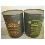 Civil Defense Drinking Water Cans