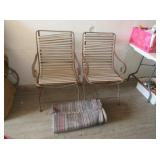 2) Chairs and Rug