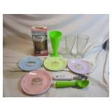 Ice Cream Maker, Scoops, Cake Plates, Sundae
