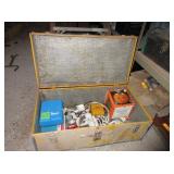 Trunk with Pumpkin and Small Electronics