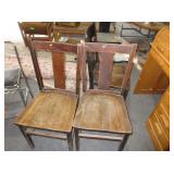 2) Wood Chairs