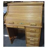 Oak Roll Top Desk
