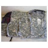Camo Pants, Shirts, Cap, Backpack
