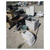 Wheelbarrow, Garden Hose Wheels, Planter