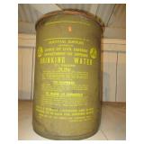 Survival Supplies Metal Water Barrel