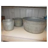 3) Galvanized Buckets