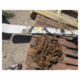 Chains, Downhill Skis with no Bindings