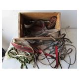 Horse Bridle with Bit, Lead Ropes, Saddle Straps,