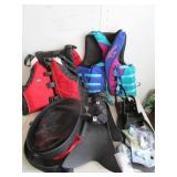Force Fin Swim Fins, Caddis Fins, Life Vests,