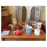 Tins, Framed Sayings, Ceramic Mugs, Figurine,