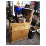 Wood Cabinet, Bostitch Staples, Tool Belt, Pipe