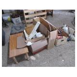 Small Table, PSA Rolls, Radios, Graph Paper,