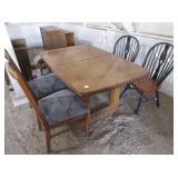 Table, 5) Dining Chairs