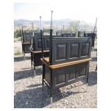 6) Student Desks Ajustable Height, 3) Chairs