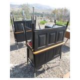 4) Student Desks Adjustable Height, 4) Chairs