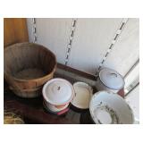 Produce Basket, Porcelain Enamelware