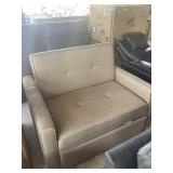 Tan Serta Convertible Chair - Stained