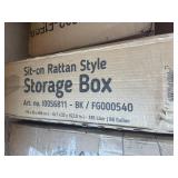 Sit on Rattan Style Storage Box