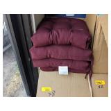 8) Burgundy Chair Cushions