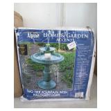 Two Tier Fountain With Halogen Light