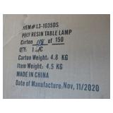 Poly Resin Table Lamp*