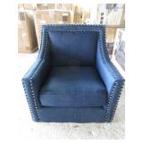 Blue Accent Chair *Missing Legs